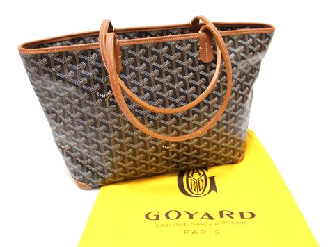 goyard black|goyard black and brown tote.